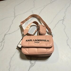 Karl Lagerfeld Soft Pink Crossbody Bag